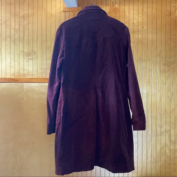 Maroon Corduroy Coat - Picture 2 of 7